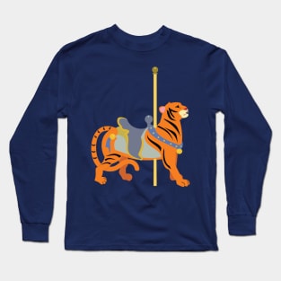 Carousel Animal Tiger Long Sleeve T-Shirt